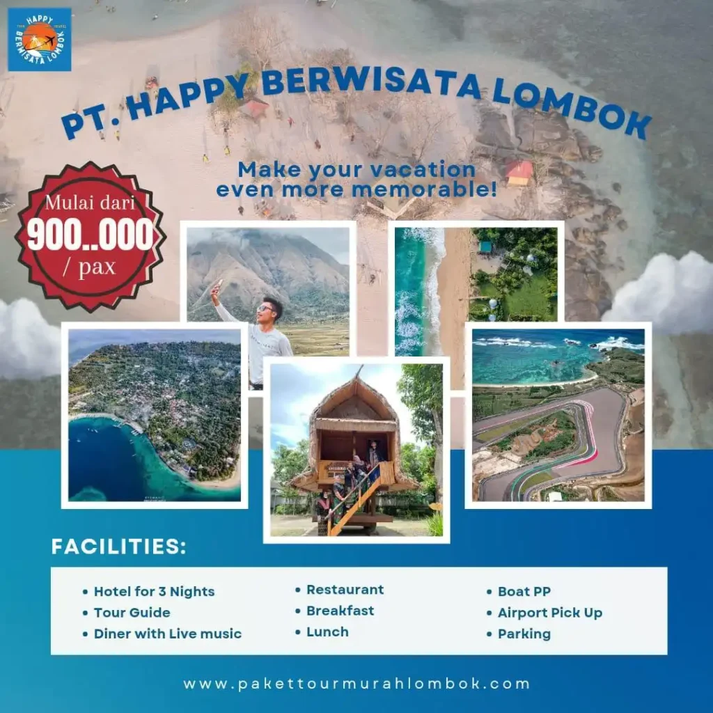 paket tour lombok 3 hari 2 malam